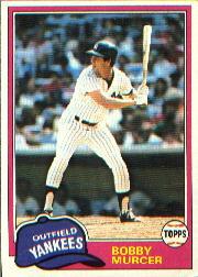 1981 Topps Baseball Cards      602     Bobby Murcer